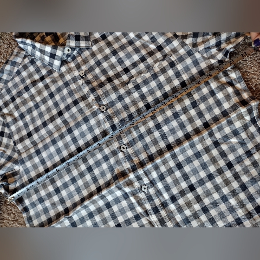 Good Man Brand Button Down Flannel Checkered Shirt Medium NWOT - Picture 11 of 11